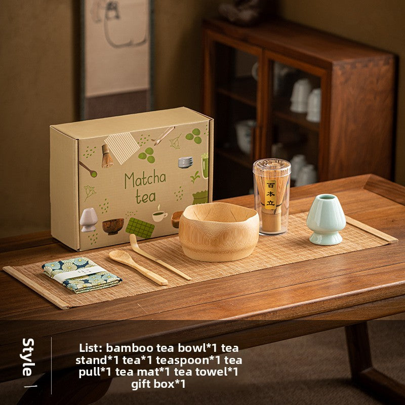 Song Dynasty Bamboo Matcha Tea Whisk Set