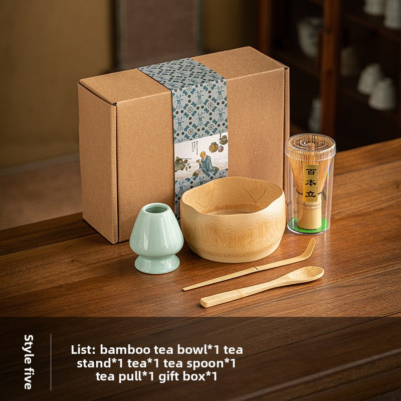 Song Dynasty Bamboo Matcha Tea Whisk Set